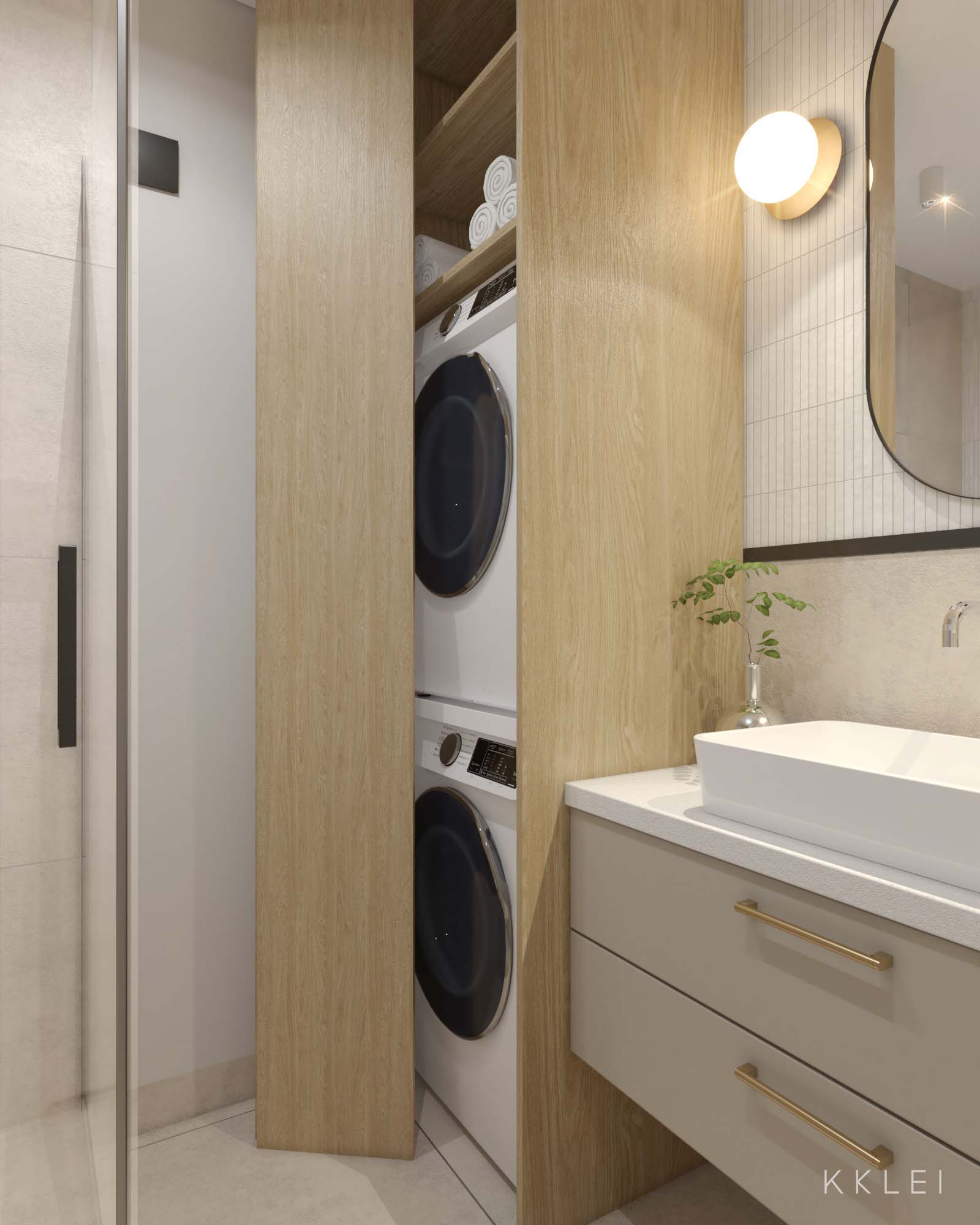 Estetyczne mieszkanie Japandi z jasnym drewnem i naturalnym światłem