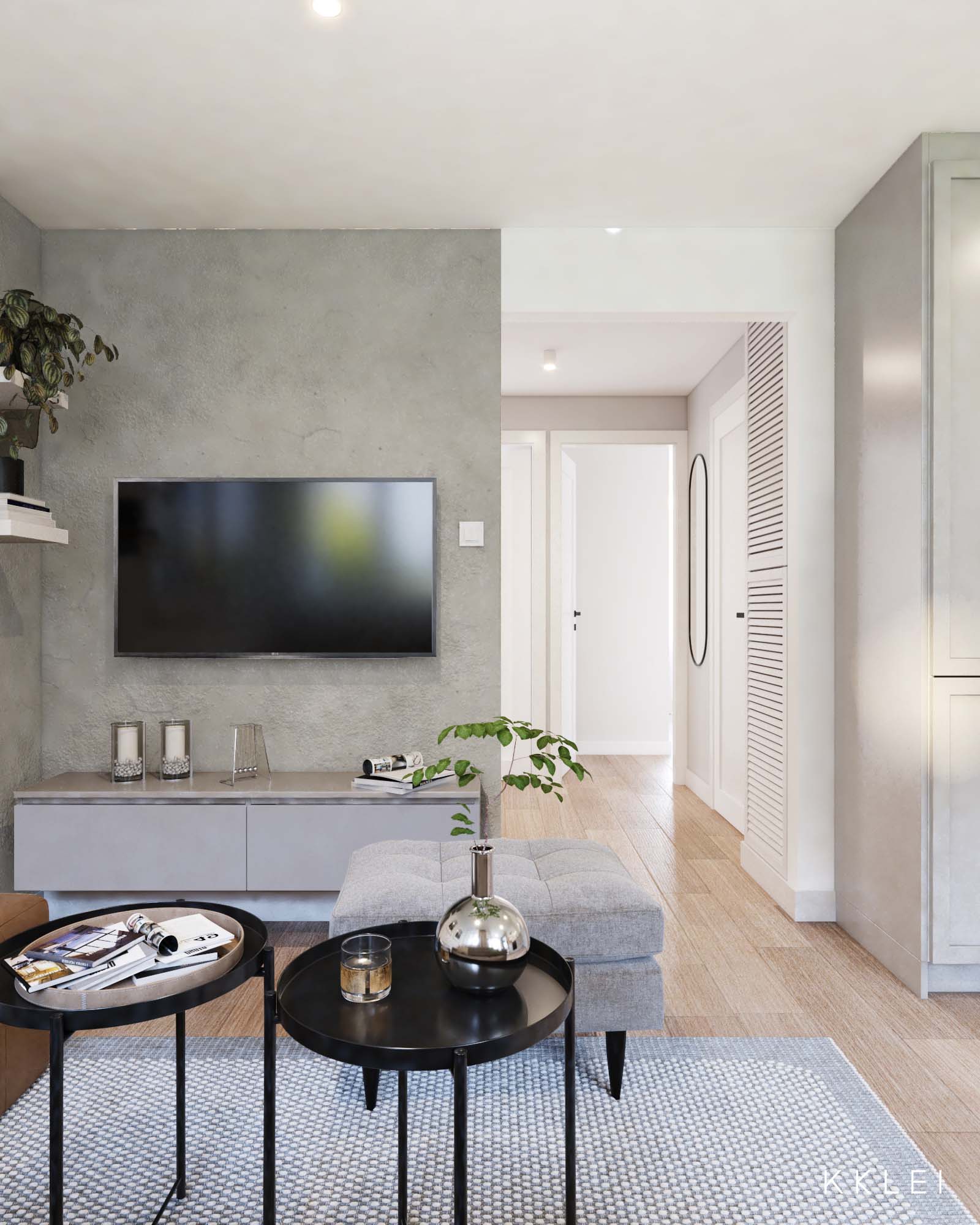 Stylowe wnętrze w kamienicy, jasne barwy i funkcjonalna kuchnia w salonie