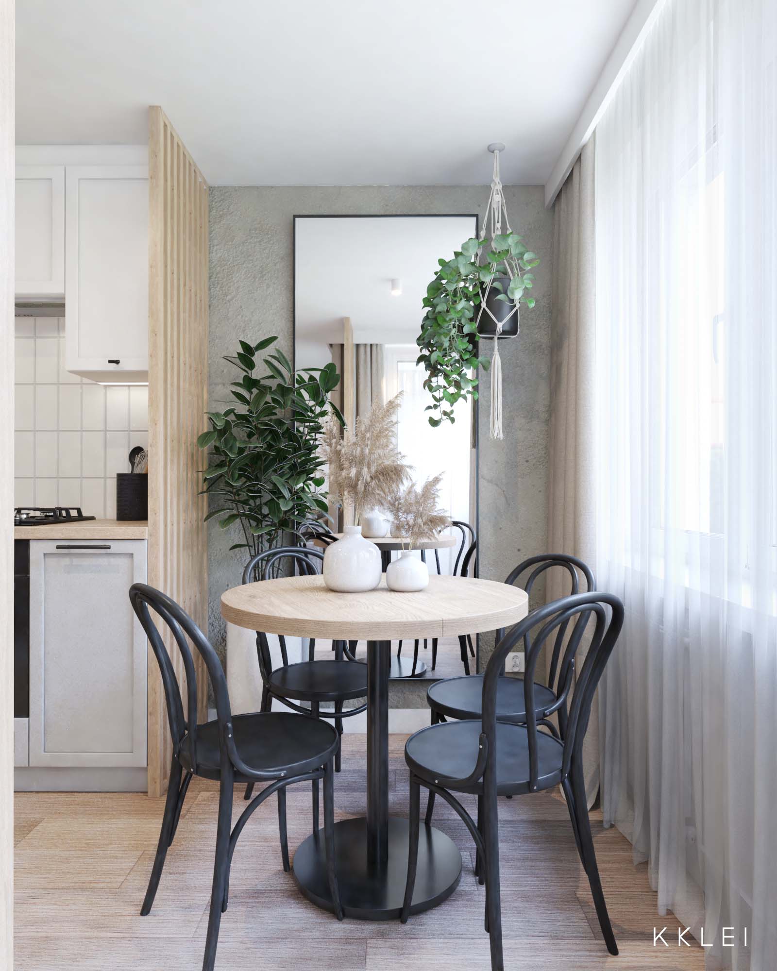 Nowoczesne rozwiązanie w kamienicy, kuchnia otwarta na salon